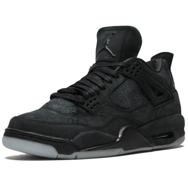 KAWS x Air Jordan 4 Retro 'Black' - Image 4