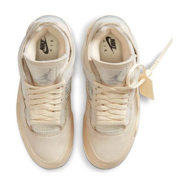 Off-White x Wmns Air Jordan 4 Retro SP 'Sail' - Image 3